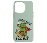 Funny Knight I Have to Say Weird Stuff Or I'Ll Die Frog Carcasa para iPhone 15 Pro MAX