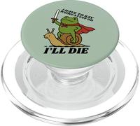 Funny Knight I Have to Say Weird Stuff Or I'Ll Die Frog PopSockets PopGrip para MagSafe