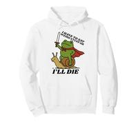 Funny Knight I Have to Say Weird Stuff Or I'Ll Die Frog Sudadera con Capucha