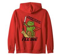 Funny Knight I Have to Say Weird Stuff Or I'Ll Die Frog Sudadera con Capucha