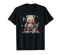 Funny Knight Teddy Bear en una aventura caballerosa Camiseta