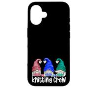 Funny Knitting Lover Gnomie Crew For Women Three Gnomes Carcasa para iPhone 16