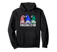 Funny Knitting Lover Gnomie Crew For Women Three Gnomes Sudadera con Capucha