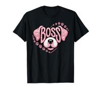 Funny La Jefa Boss Puppy Lover Dueño Perro Mamá Pawsome Canino Camiseta