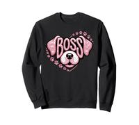 Funny La Jefa Boss Puppy Lover Dueño Perro Mamá Pawsome Canino Sudadera