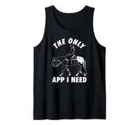 Funny La única aplicación Que Necesito Appaloosa Horse Camiseta sin Mangas