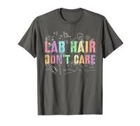 Funny Lab Hair Don't Care Squad Crew Teacher Think Nerd Camiseta