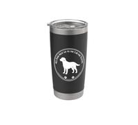 Funny Labrador Retriever Black Lab Fetch Dog Pet Lover Vaso térmico de acero inoxidable de doble pared
