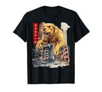 Funny Labrador Retriever Lab Dog Kaiju Monster Japonés Camiseta