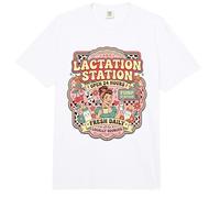 Funny Lactation Station, Lactating Mothers Breastfeeding Mom Comfort Colors Adult Heavyweight T-Shirt