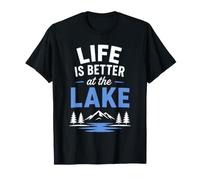 Funny Lake Lover Summer Vacation Life Is Better At The Lake Camiseta