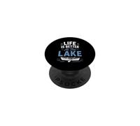 Funny Lake Lover Summer Vacation Life Is Better At The Lake PopSockets PopGrip Adhesivo