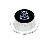 Funny Lake Lover Summer Vacation Life Is Better At The Lake PopSockets PopGrip para MagSafe