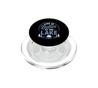 Funny Lake Lover Summer Vacation Life Is Better At The Lake PopSockets PopGrip para MagSafe