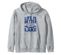 Funny Lake Lover Summer Vacation Life Is Better At The Lake Sudadera con Capucha