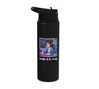 Funny Last Day of School Made It to May Teacher Girls Meme Stainless Steel Insulated Water Bottle