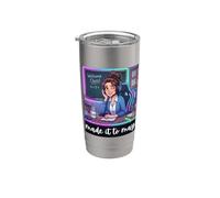 Funny Last Day of School Made It to May Teacher Girls Meme Vaso térmico de acero inoxidable de doble pared