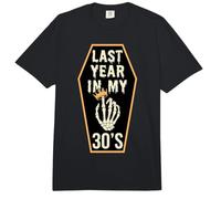 Funny Last Year In My 30s Birthday Halloween Turning Forty Comfort Colors Adult Heavyweight T-Shirt