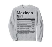 Funny Latina Mexicana Chica Orgullosa Raíces Mexicanas Sudadera