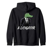 Funny Law School Gift A Litigator Alligator Lawyer Attorney Sudadera con Capucha