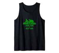 Funny Lawn Care is Self Care Lawnmower Humor Camiseta sin Mangas