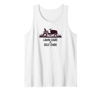 Funny Lawn Care is Self Care Lawnmower Humor Camiseta sin Mangas