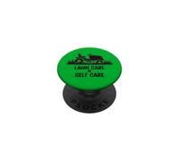 Funny Lawn Care is Self Care Lawnmower Humor PopSockets PopGrip Adhesivo