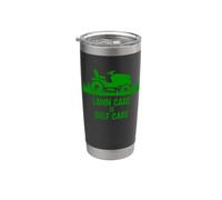 Funny Lawn Care is Self Care Lawnmower Humor Vaso térmico de acero inoxidable de doble pared