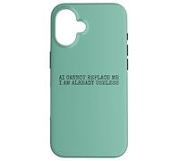 Funny Lazy Person Humor AI Cant Replace me I Am Useless Carcasa para iPhone 16
