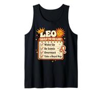 Funny Leo Daily To Do List Sassy Zodiac Astrología Cita Camiseta sin Mangas