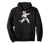 Funny Leopard Gecko Doing Karate Samurai Ninja Lizard Sudadera con Capucha