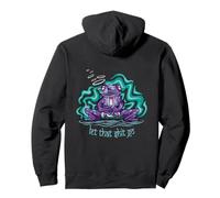 Funny Let That Shit Go Zen Rana Sapo Buda Yoga Mindfulness Sudadera con Capucha