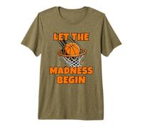 Funny Let The Madness Begin Basketball Bracket Players Lover Camiseta Premium