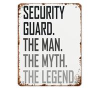 Funny Life Quotes Metal Sign Security Guard The Profession Vintage Retro Inspirational Sayings For Home Office Cafe Dining Room 8 X 12 in