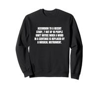 Funny Linguistic Study Accordion Instrument Pun Proofreader Sudadera