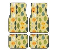 Funny Little Grass - Juego de 4 alfombrillas estampadas para coche, resistentes al desgaste y a las manchas, perfectas para coches, todoterrenos y furgonetas
