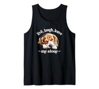 Funny Live Laugh Leave Me Alone Nap Sleep Beagle Dog Lover Camiseta sin Mangas