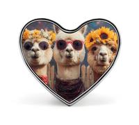 Funny Llama Alpacas Galaxy Sunflower Heart Lapel Pin Enamel Badge Brooches Clothing Decor for Wedding Party Costume Accessory