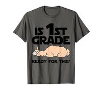 Funny Llama Lazy 1er Grado Listo para Esto? De Vuelta a la Escuela Camiseta