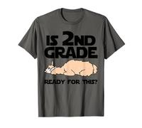 Funny Llama Lazy 2nd Grade ¿Listo para Esto? De Vuelta a la Escuela Camiseta