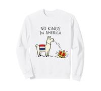 Funny Llama No Hay Reyes en Estados Unidos Sudadera