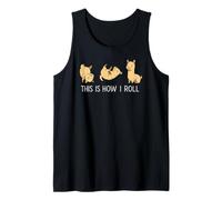 Funny Llama This Is How I Roll Animal Lover Niños Niñas Niños Camiseta sin Mangas