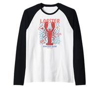 Funny Lobster Crawfish Vintage Lobster Camiseta Manga Raglan