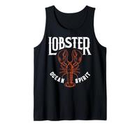 Funny Lobster Crawfish Vintage Lobster Camiseta sin Mangas