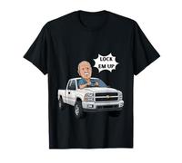 Funny Lock EM UP Hit The Road Dude Diseño de Propiedad privada Camiseta