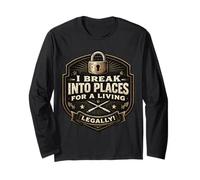 Funny Locksmith I Break In Places For A Living Legaly Joke Manga Larga