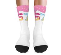 Funny Long 67 meme Socks, Breathable Cotton Socks for Women Running Athletic Sports, Skid Warm Proof Cotton Sock, Novelty Floor Sock for Christmas, Anti-Sweat for sports basketball hockey volleyball