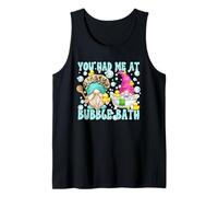 Funny Love Quote Bubble Bath Valentines GNOME Couple Camiseta sin Mangas