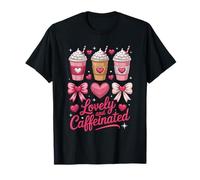 Funny Lovely and Caffeinated Cute Valentine Coffee Lovers Camiseta