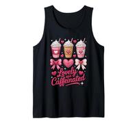 Funny Lovely and Caffeinated Cute Valentine Coffee Lovers Camiseta sin Mangas